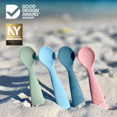Pink 2-in-1 Silicone Spoons and Teether by Bright Berry - Blanket Babies